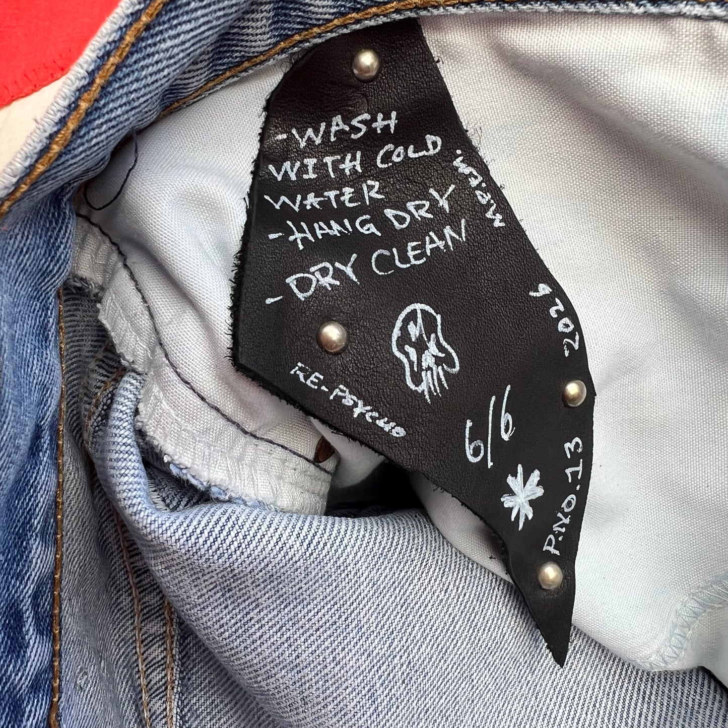 Custom leather care tag