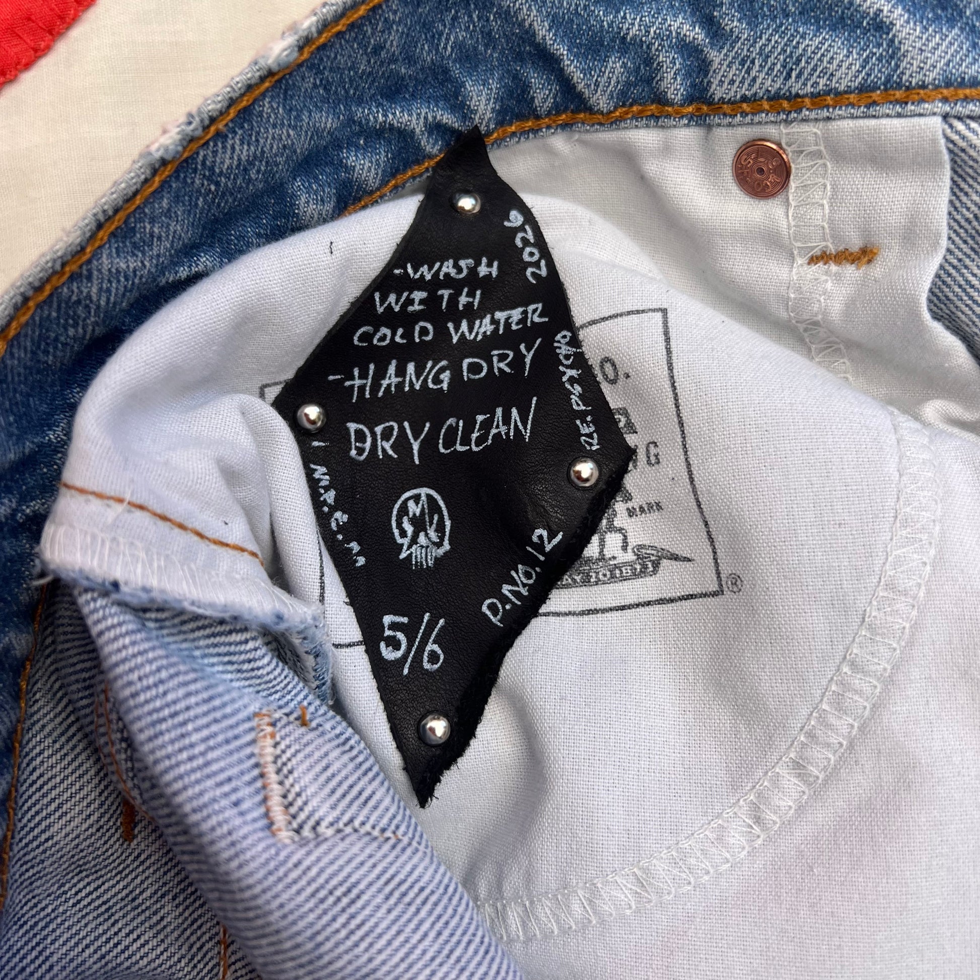 Custom leather care tag